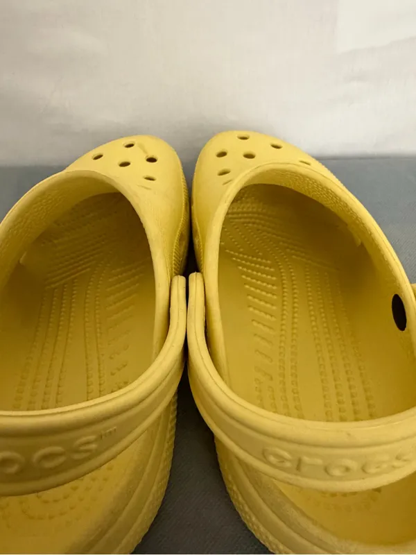 Crocs Classic Clog Yellow M6 W8 Unisex Comfort Slip On Sandals(B262) - Image 10