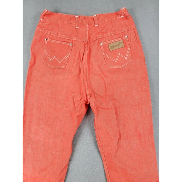 Wrangler Jeans Misses 20 Slim Red VTG USA Made High Rise Tapered Slim Fit Junior - Image 2