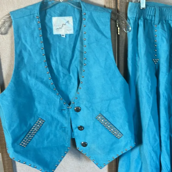 FINAL MARKDOWN Spencer creations western style skirt and vest set medium - Image 6