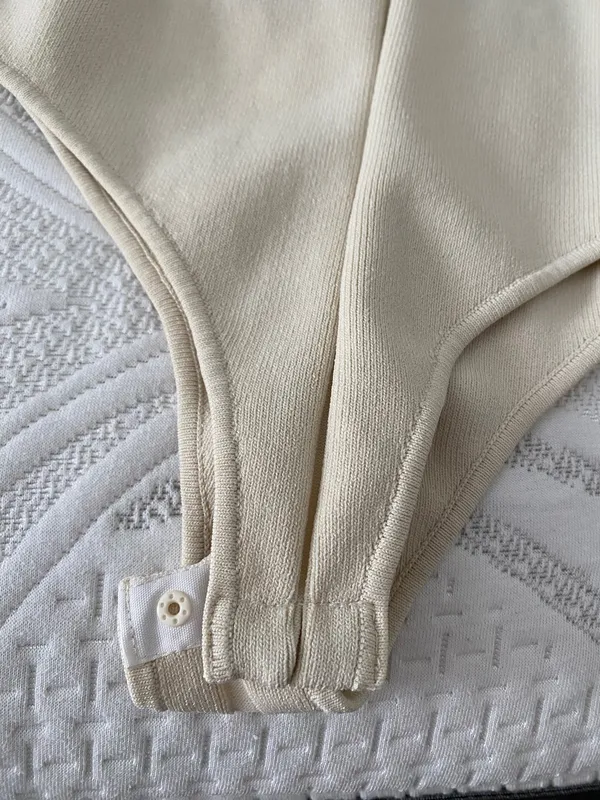 ZARA Knit Cream Off Shoulder Bodysuit - Image 5