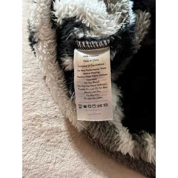 Eddie Bauer Womens 1/4 Zip Mock Neck Faux Fur‎ Sweater Size XLarge - Image 5