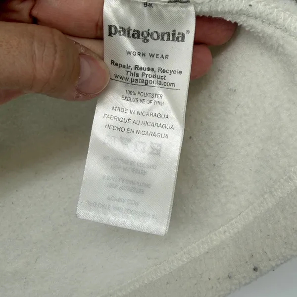 Patagonia Synchilla Womens‎ XS White Fleece Quarter Zip Pullover Sweater - Image 4