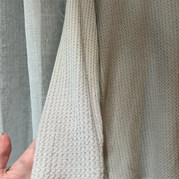 American Eagle Outfitters Textured Cream Sweater - Image 2