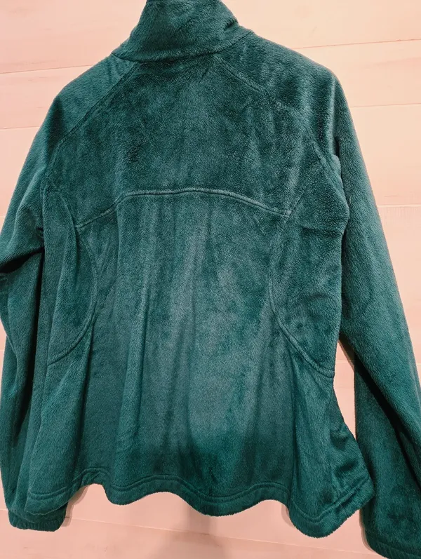 {XL} Columbia Fleece Full Zip Jacket Green - Image 6