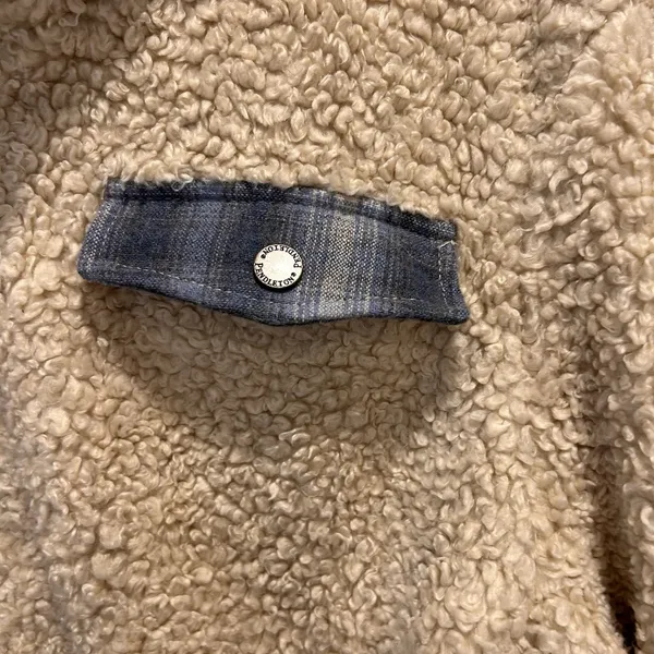Pendleton Women's Cream Fuzzy Sherpa Full Zip Jacket‎ Outdoor Size XL Cozy - Image 2
