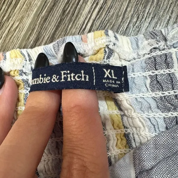 Abercrombie & Fitch striped linen Blouse - Image 3