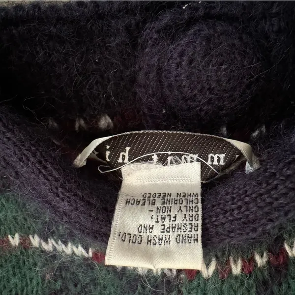 Summit Hill Womens Mohair Blend Button Front Cardigan Sweater Chunky Buttons M Blue Size M - Image 6