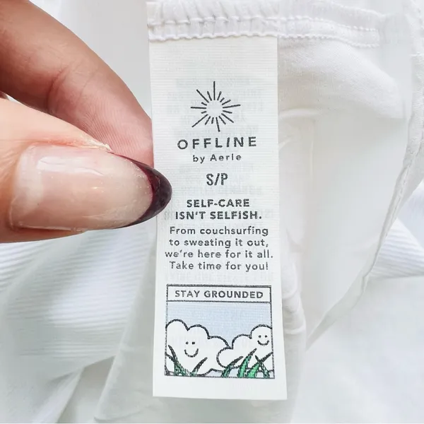 OFFLINE By Aerie White Ribbed Tank Top Cutout Tennis Skort Dress Size S - Image 6