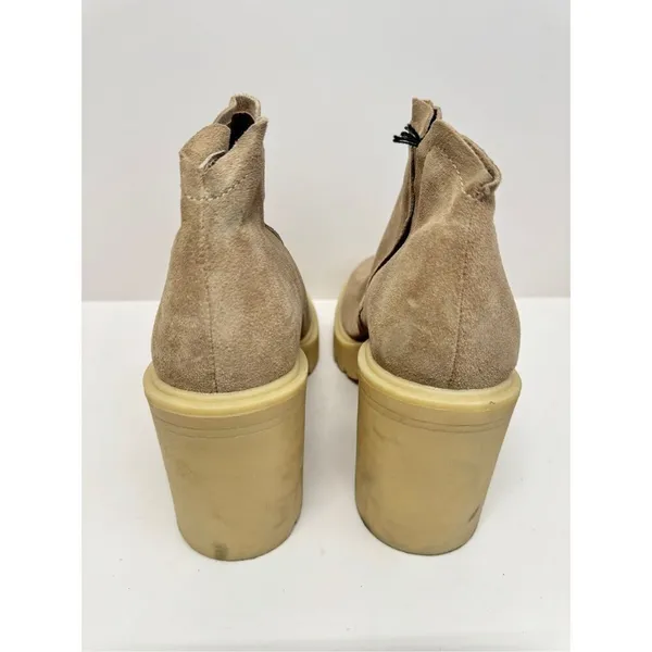 Dolce Vita‎ Leather Boots Waterproof Tan Size 9.5 Block Heel Ankle Booties - Image 5