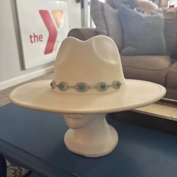 Adora cream cowboy felt hat White - Image 2