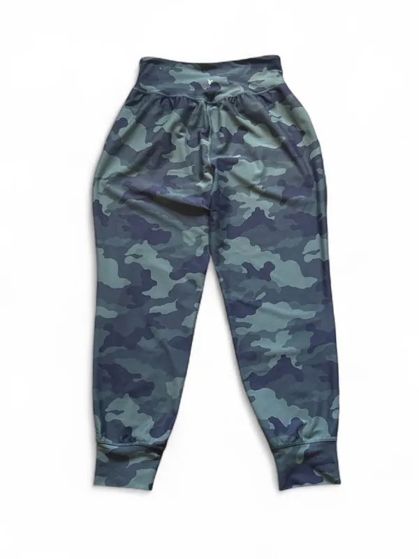 Old Navy Powersoft High-Rise Camo Jogger Olive & Black Athletic Women’s Size Med - Image 5