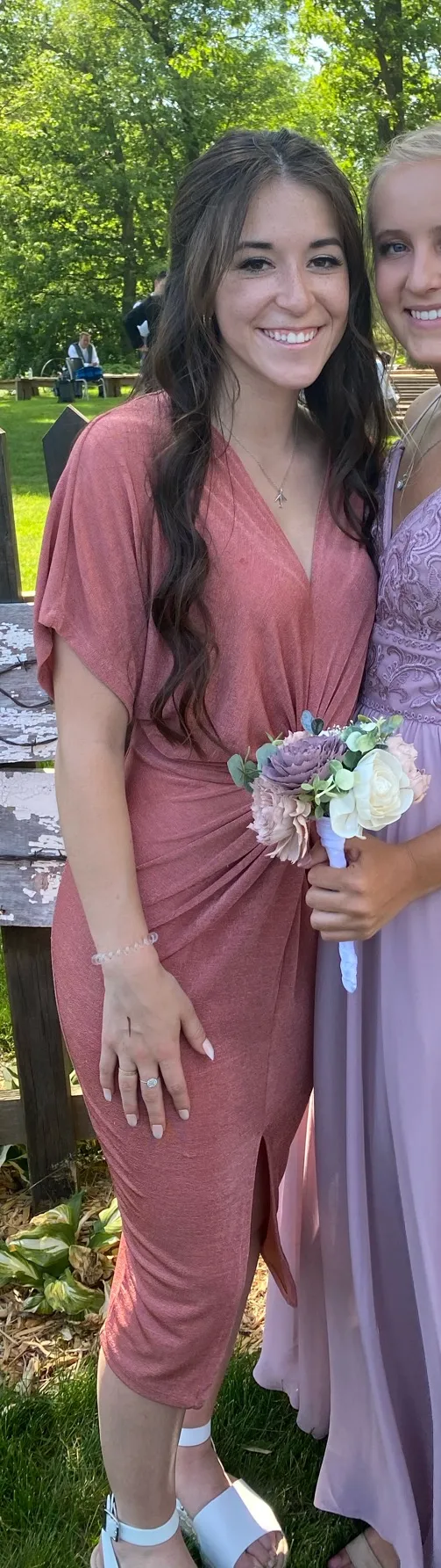 Midi Nude/apricot Dress - Image 3