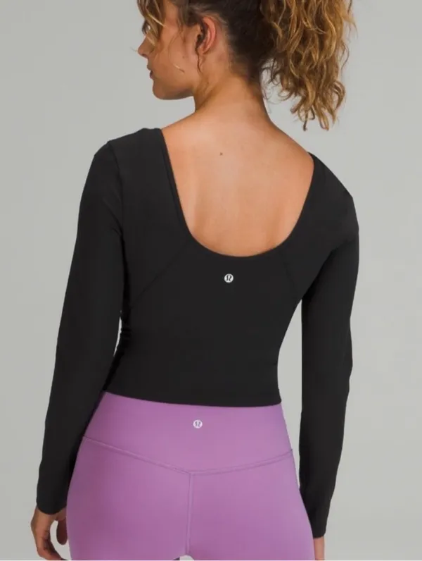 Lululemon Align Long Sleeve Crop Top - Image 2
