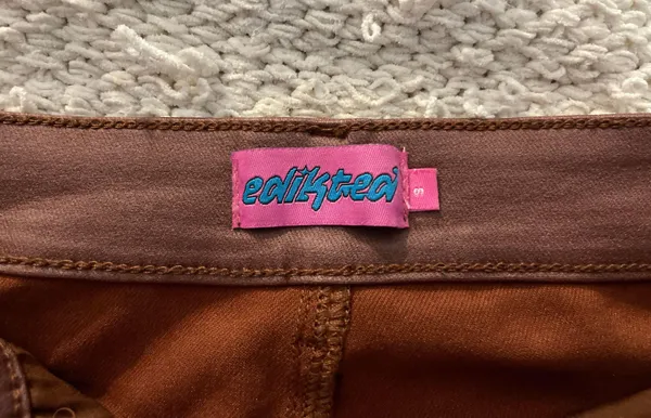 Edikted Faux Leather Flare Pants - Image 5
