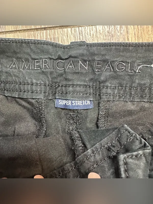 American Eagle Outfitters Women’s Black Shorty Cotton Shorts Size 4 - Image 6