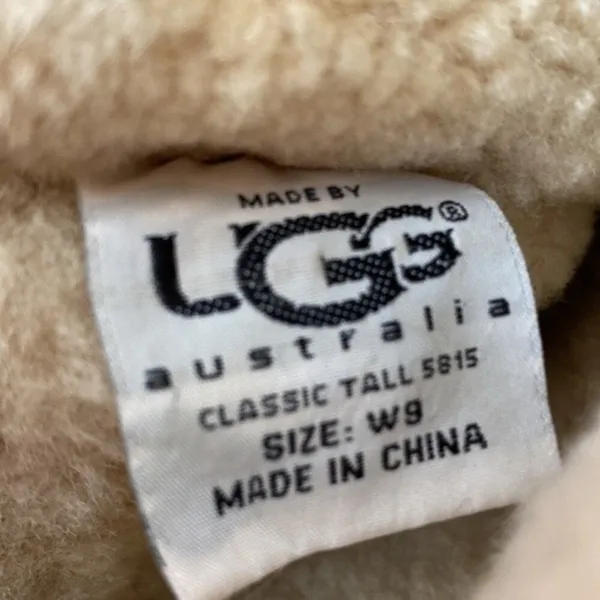 Ugg Tan Traditional Classic Fleece Lined Boots 9 9W - Image 5