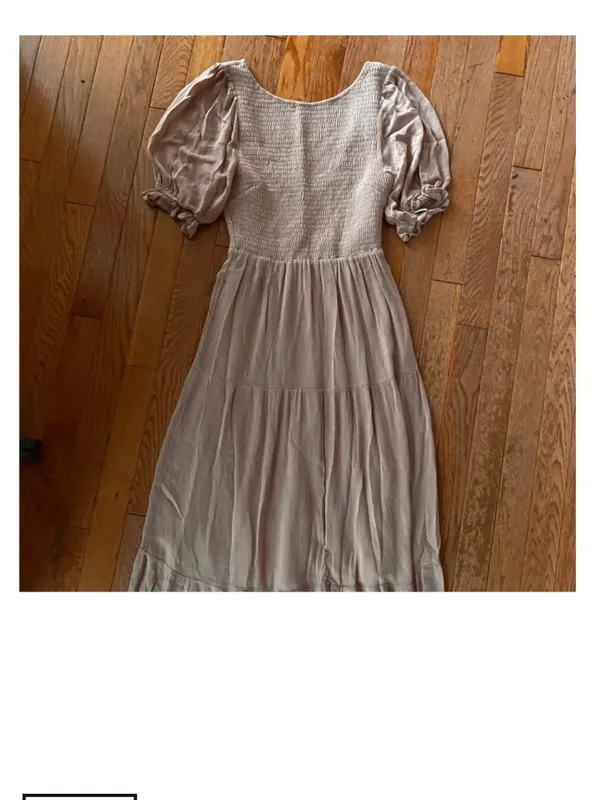 pink tiered smocked maxi dress Size M - Image 2