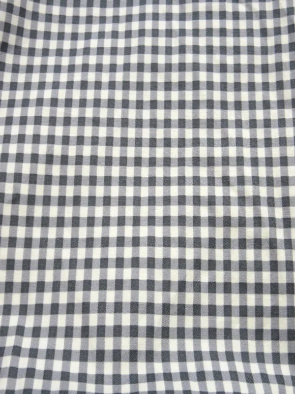 NWT Reformation Elvira in Slate Check Gingham Cotton Bubble Hem Midi Dress 6 - Image 12