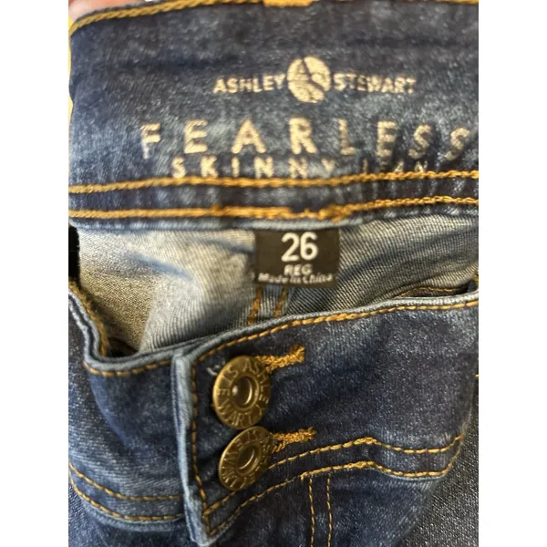 Ashley Stewart Fearless 26 Skinny Jeans High Rise Stretch Denim NWT Plus Womens - Image 11