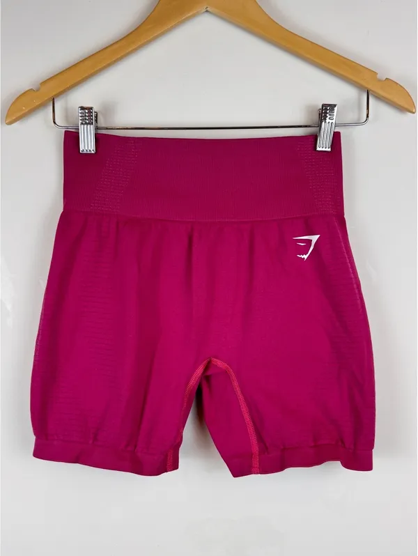 Gymshark Vital Seamless 2.0 Shorts Pink Marl High Waisted Workout Gym Size M - Image 3