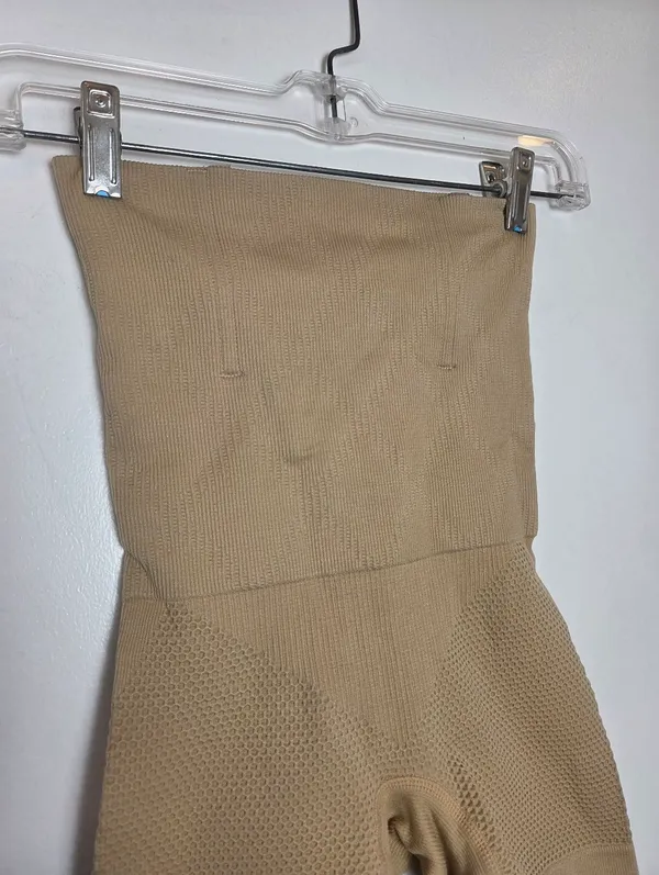 Beige Tummy Control Shapewear Thigh Abdomen Boning Support Slimming S/XS - Image 2