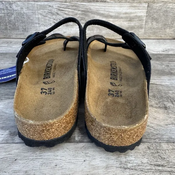 Birkenstock Mayari Microfiber Gator Gleam Copper Sandal Women Size New - Image 6