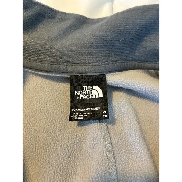 The North Face Mattea Funnel Pullover Quarter‎ Zip Thumb Hole Gray Athletic- XL - Image 4