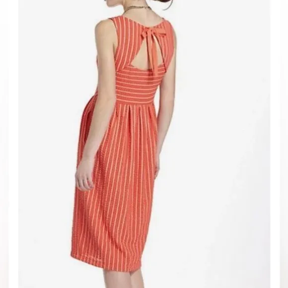 Anthropologie women’s medium retro ribbon midi dress by postmark‎ XS - Image 2