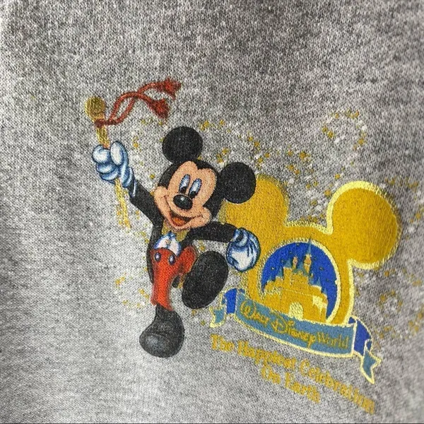 DISNEY Y2K 50TH ANNIVERSARY HOODIE sweatshirt full zip‎ small 2005 Vintage - Image 6