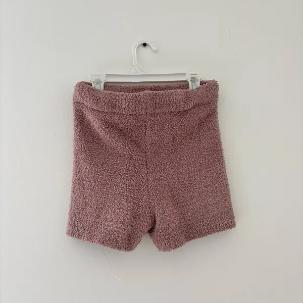Garage Pink Plush Mini Shorts   - Image 3