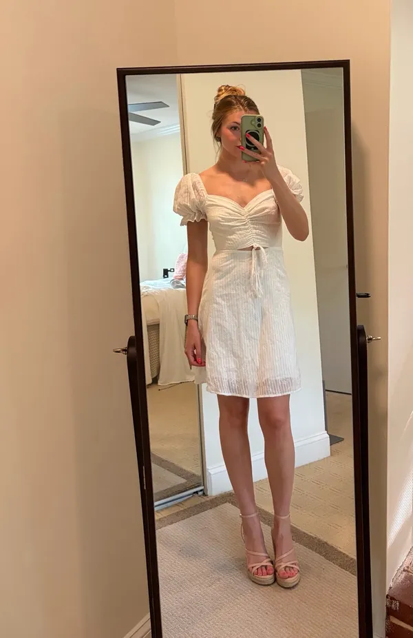 Showpo Puff Sleeve Mini Dress - Image 2