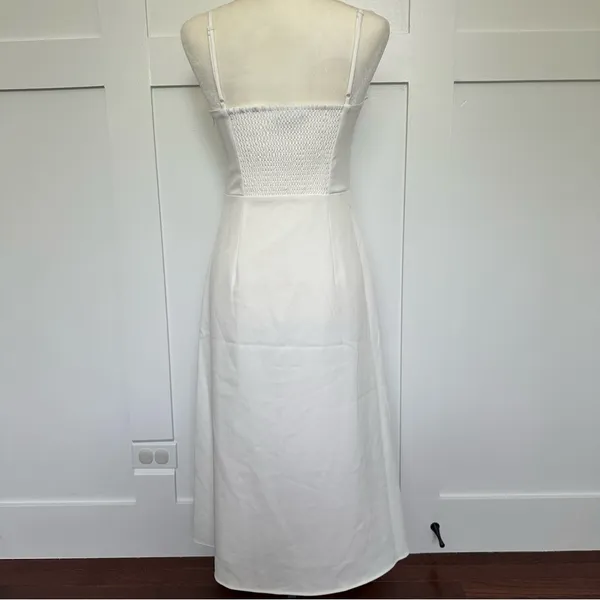 French Connection White Corset Dress - Image 6