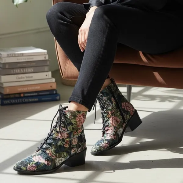 Indigo rd. Floral Ankle Boots - Image 3