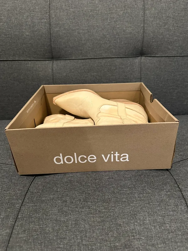 Dolce Vita Cowboy Booties Tan Size 8 - Image 5