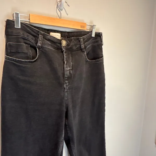 Anthropologie Pilcro Faded Black Wide Leg Jeans - size 31 - Image 3