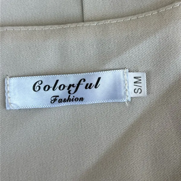 Colorful Fashion Womens Beige Button-Up Vest - Image 3