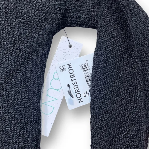 Nordstrom Abound Black Open Weave Neutral Pullover‎ Knit Cropped Sweater Minimal - Image 8