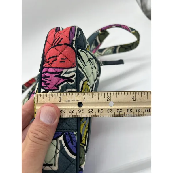 Vera Bradley Crossbody Bag Womens Small Multicolor Quilted Floral Zip Pockets - Image 6