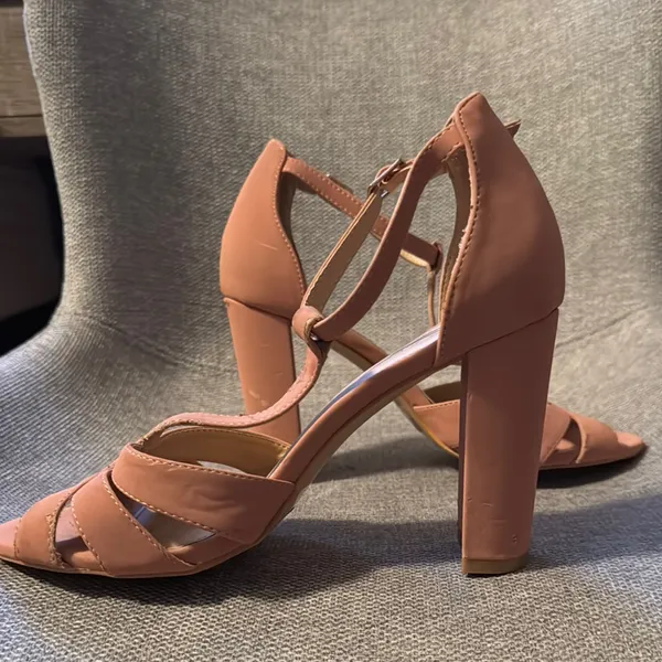 Glaze Pink Elegant Heels with Ankle Straps - Image 2