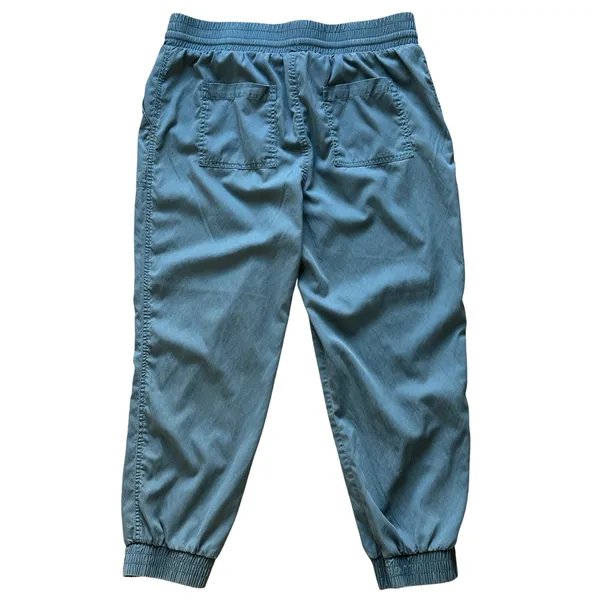 A New Day Drawstring Elastic Waist Utility Jogger Pants Teal XL Baggy Utility - Image 2