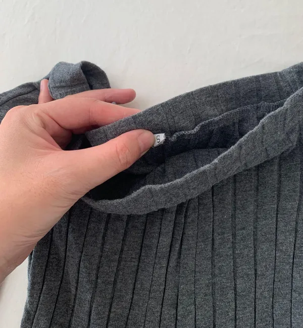 Gray Off the Shoulder Top - Image 3