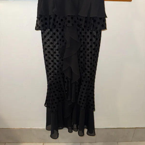 NWT Anthropologie x Endless Rose Dotty Sleeveless V-Neck Ruffled Maxi Dress S - Image 8