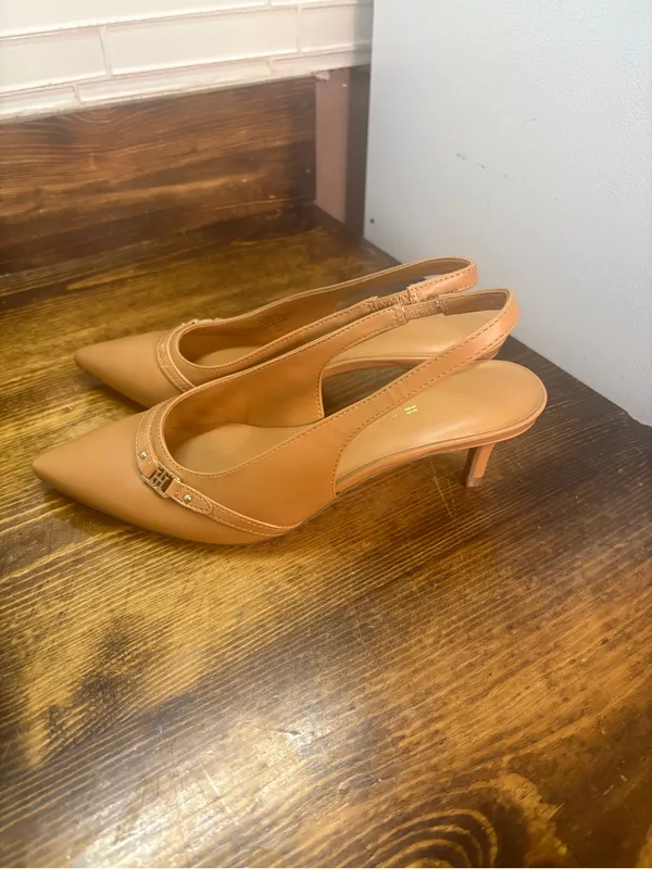 Tommy Hilfiger tan sling back heels size 6 - Image 2