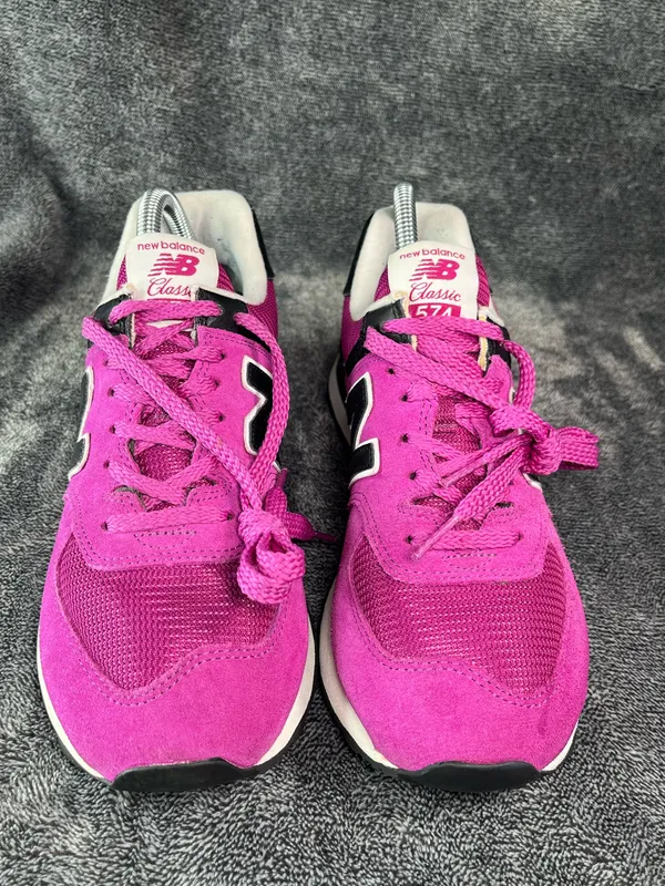 New Balance 574 Classic Women's Size 8 Magenta Pink Purple Suede WL574LSC⁠ - Image 2