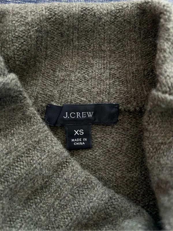 J. Crew Olive Green Turtleneck Sweater - Image 3