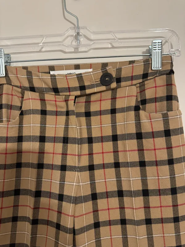 NWOT Mango Plaid Trousers - Image 5