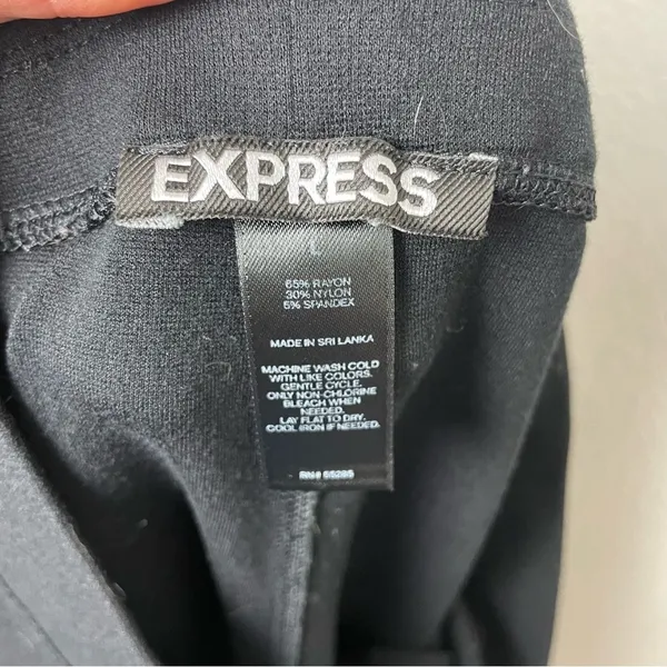Express Women’s Black Thick Leggings Size L - Image 5