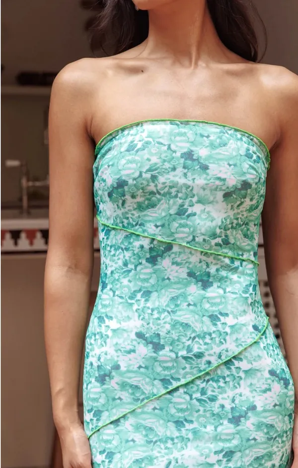 Selfie Leslie Tell secrets strapless midi dress - Image 3