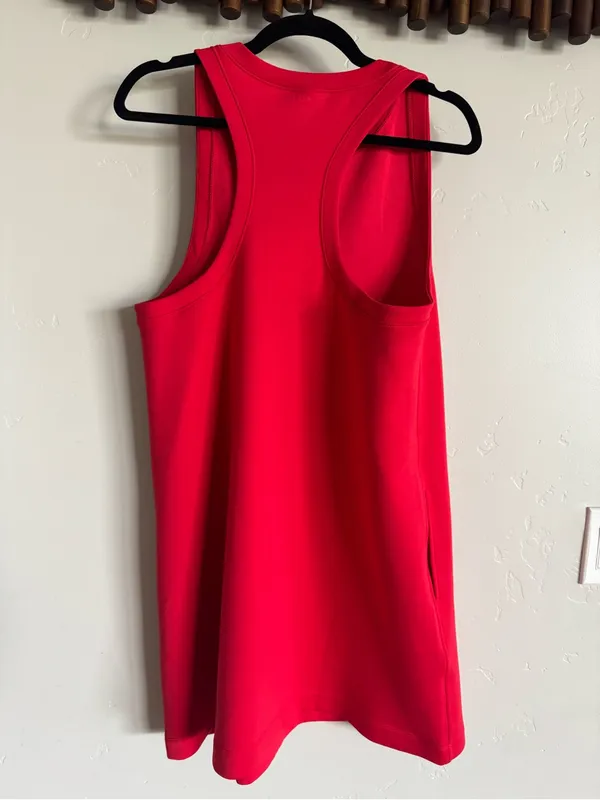 Abercrombie & Fitch YPB Neoknit unlined mini dress red size large - Image 8