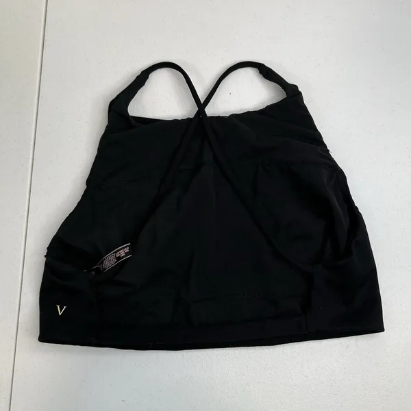 Victoria's Secret L Large Bralette Wireless Lightly Lined Bra Black Strappy Back - Image 3